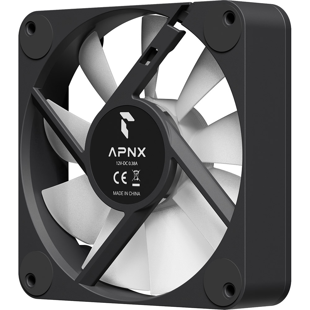 Набор кулеров корпусных APNX FP1-R 120 ARGB Black - 3 Pack (APF3-PF11267.11) Подшипник гидродинамический