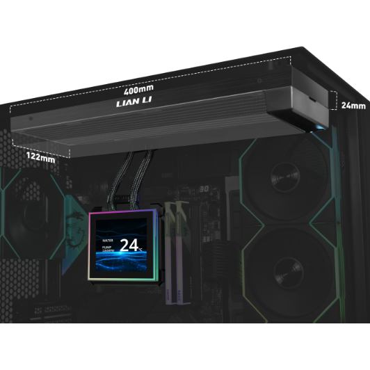 Система водяного охолодження LIAN LI HydroShift II LCD-S 360N FANLESS Black (G89.GHS2LCDS36NB.00) Призначення для процесора