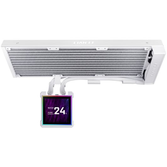 Система водяного охолодження LIAN LI HydroShift II LCD-S 360N FANLESS White (G89.GHS2LCDS36NW.00) Додатково без вентилятора; дисплей: LCD 480 х 480, яскравість 500 нит, частота 60 Гц