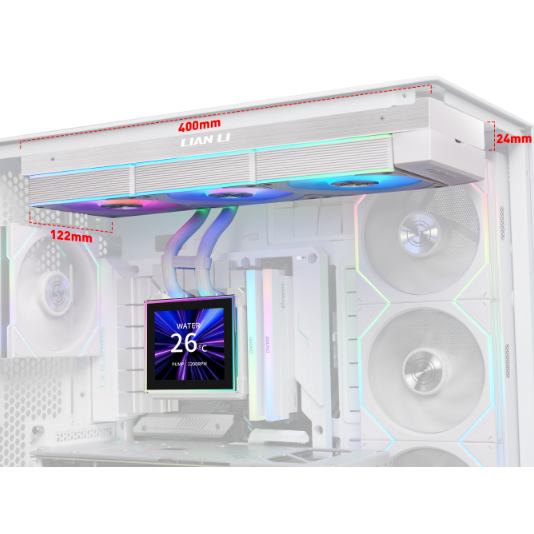 Система водяного охолодження LIAN LI HydroShift II LCD-S 360CL White (G89.GHS2LCDS36CW.00) Призначення для процесора
