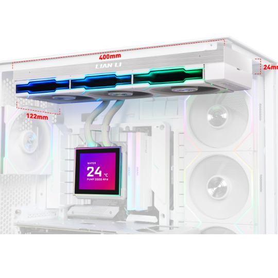 Система водяного охолодження LIAN LI HydroShift II LCD-S 360TL White (G89.GHS2LCDS36TW.00) Призначення для процесора