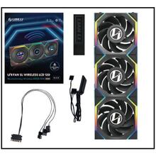 Набір корпусних кулерів LIAN LI UNI Fan SL WIRELESS LCD 120-3 REVERSE Black (G99.12RSLLCD1W3B.00)