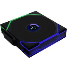 Кулер корпусний LIAN LI UNI Fan TL WIRELESS LCD 120-1 REVERSE Black (G99.12RTLLCD1W1B.00)