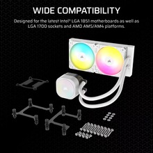 Система водяного охолодження CORSAIR Nautilus 240 RS ARGB White (CW-9060094-WW)