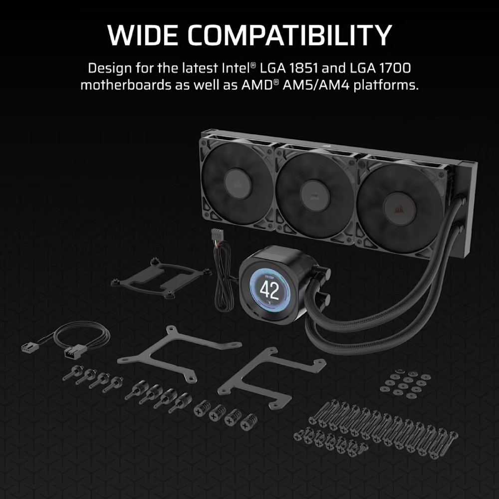 Покупка Система водяного охолодження CORSAIR Nautilus 360 RS LCD Black (CW-9061033-WW)