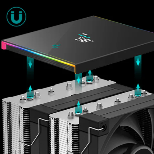 В Украине Кулер процессорный DEEPCOOL AK620 Digital SE Black (R-AK620-BKADMN-GJD)