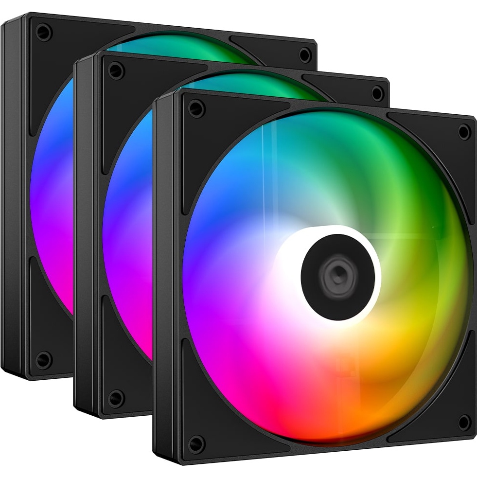 Набір корпусних кулерів ID-COOLING AS-120-ARGB-K Trio Black