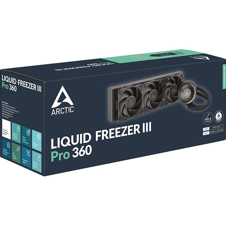 Внешний вид Система водяного охлаждения ARCTIC Liquid Freezer III Pro 360 Black (ACFRE00180A)