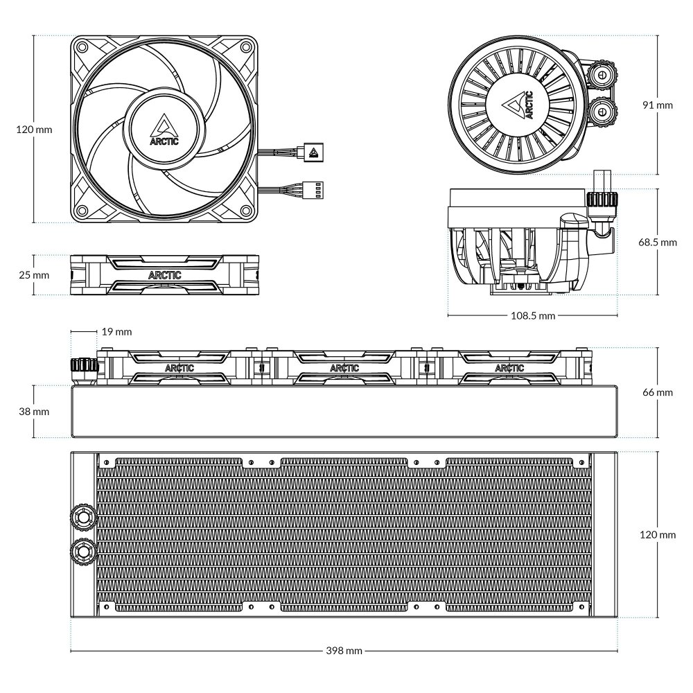 Покупка Система водяного охлаждения ARCTIC Liquid Freezer III Pro 360 Black (ACFRE00180A)