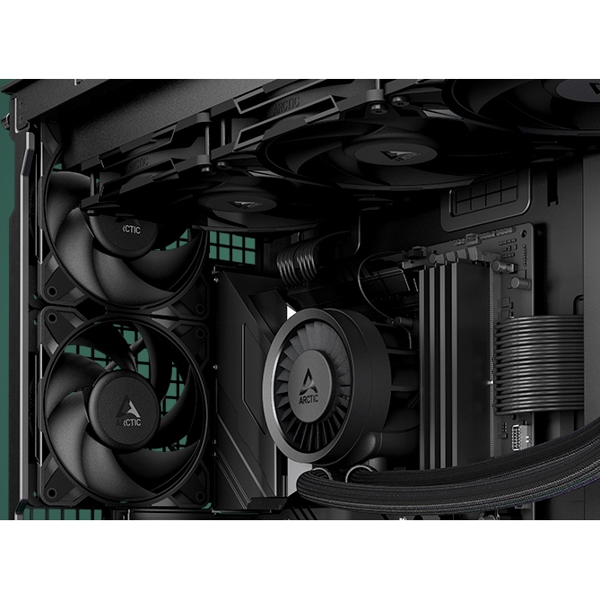 Зовнішній вигляд Набір корпусних кулерів ARCTIC P14 PRO PST Black 5 шт (ACFAN00319A)