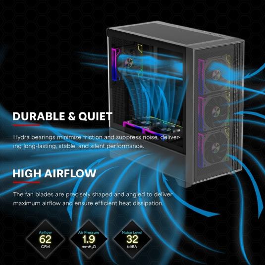 В Україні Набір корпусних кулерів XILENCE GAMING XPF360R.ARGB PWM REVERSE 3 шт Black (XF073)