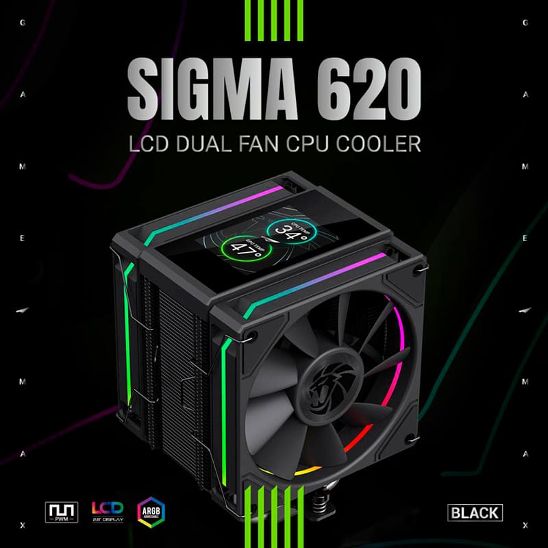 Изображение Кулер процессорный GAMEMAX SIGMA 620 BK
