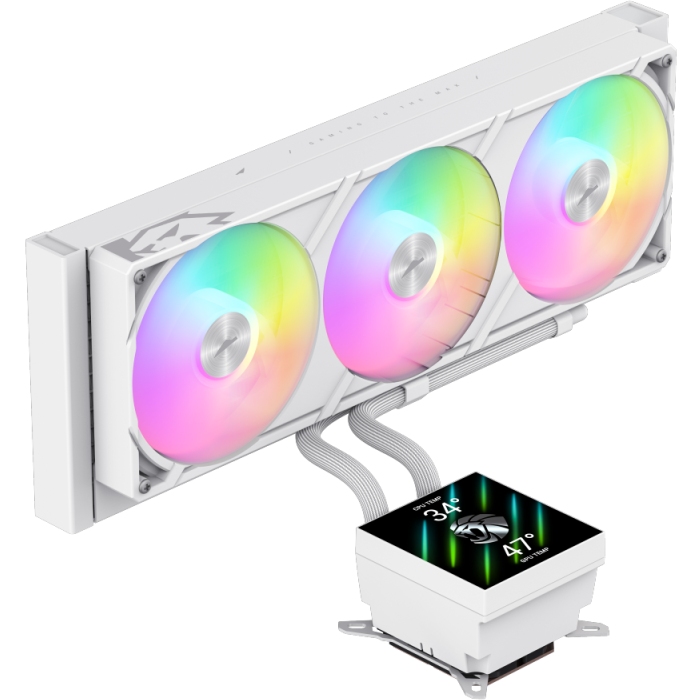 Система водяного охлаждения GAMEMAX GLACIER 360 LCD WH Назначение для процессора