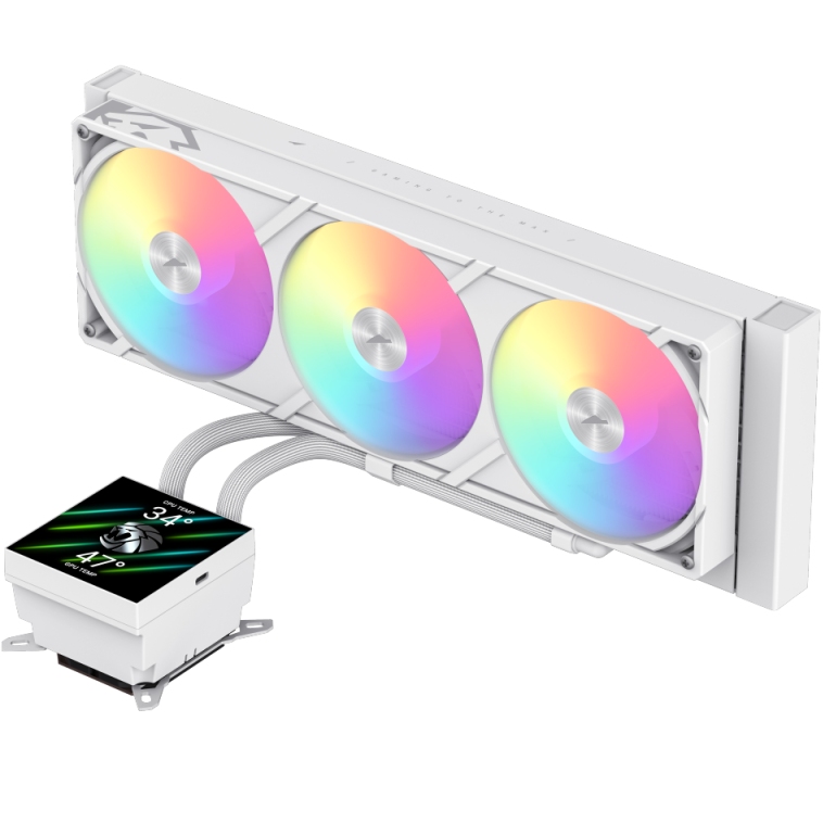 Система водяного охлаждения GAMEMAX GLACIER 360 LCD WH