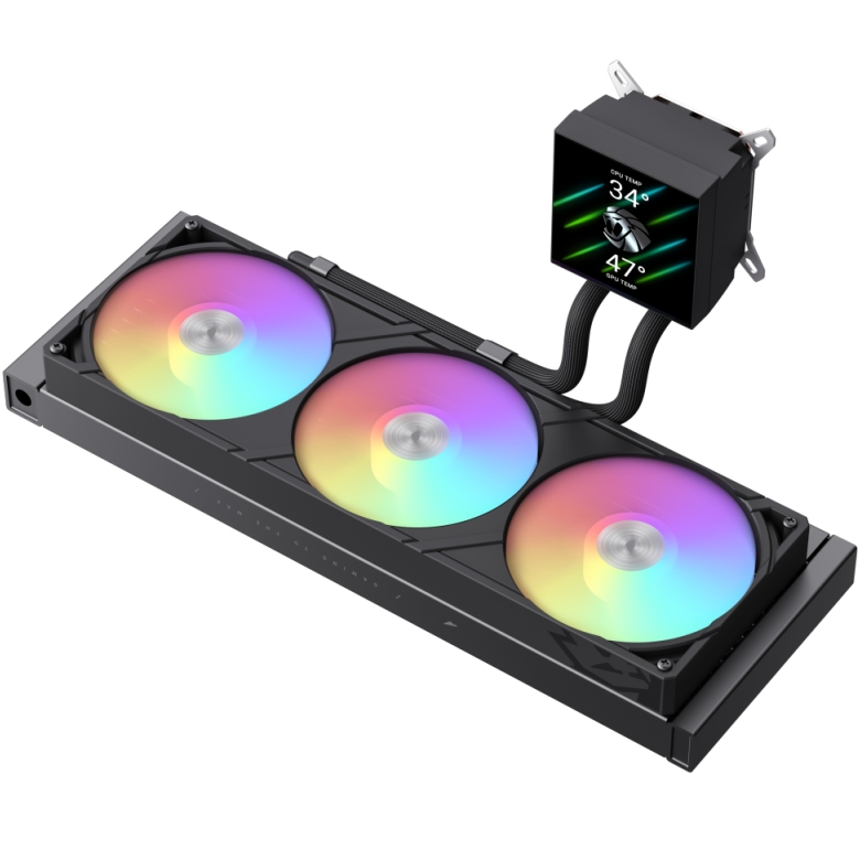 Система водяного охлаждения GAMEMAX GLACIER 360 LCD BK Для сокета LGA1155