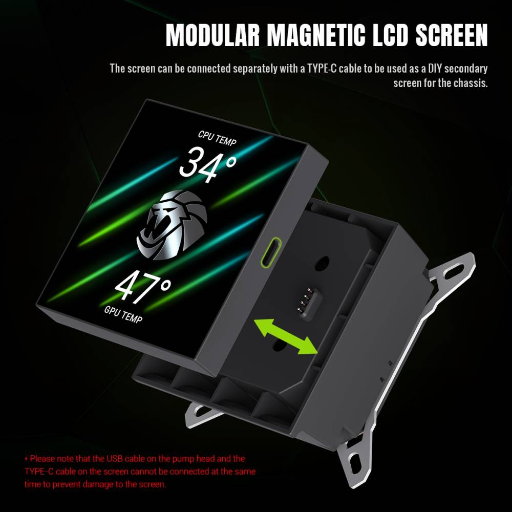 Обзор Система водяного охлаждения GAMEMAX GLACIER 360 LCD BK