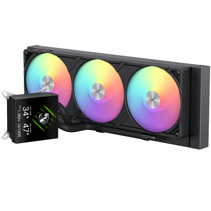 Система водяного охлаждения GAMEMAX GLACIER 360 LCD BK Для сокета LGA1156 