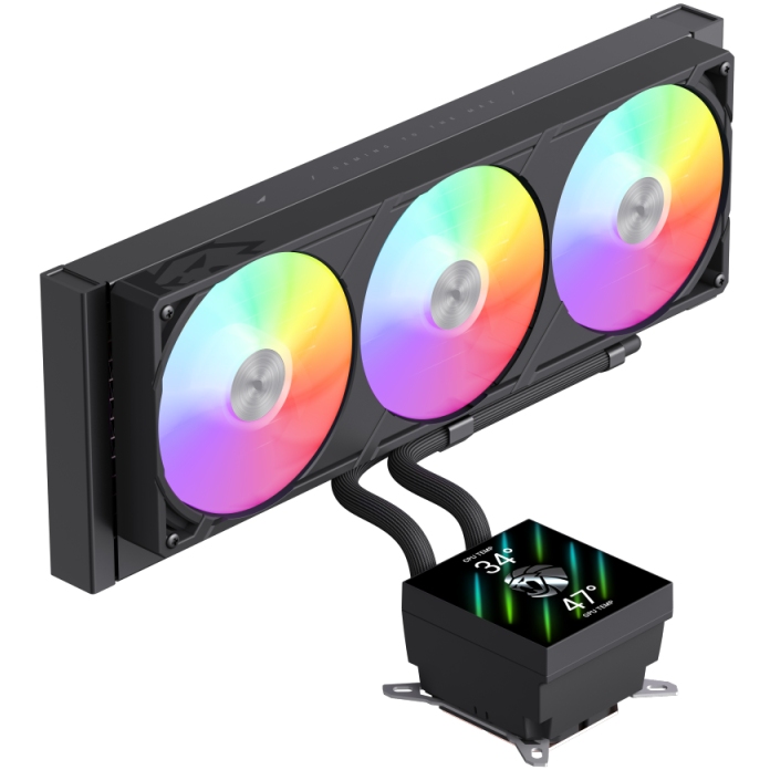 Система водяного охлаждения GAMEMAX GLACIER 360 LCD BK Назначение для процессора