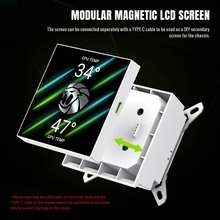 Система водяного охлаждения GAMEMAX GLACIER 240 LCD WH, TDP 280W