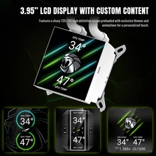 Система водяного охлаждения GAMEMAX GLACIER 240 LCD WH, TDP 280W