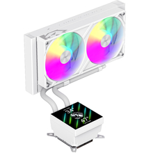 Система водяного охлаждения GAMEMAX GLACIER 240 LCD WH, TDP 280W