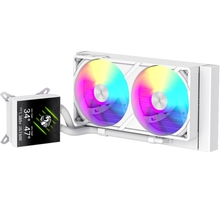 Система водяного охлаждения GAMEMAX GLACIER 240 LCD WH, TDP 280W