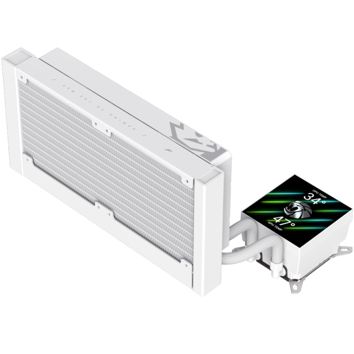 Покупка Система водяного охлаждения GAMEMAX GLACIER 240 LCD WH, TDP 280W