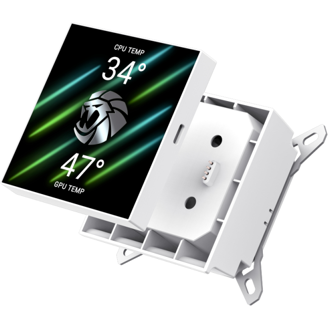 В Украине Система водяного охлаждения GAMEMAX GLACIER 240 LCD WH, TDP 280W