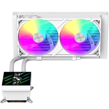 Система водяного охлаждения GAMEMAX GLACIER 240 LCD WH, TDP 280W