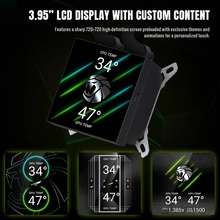 Система водяного охлаждения GAMEMAX GLACIER 240 LCD BK