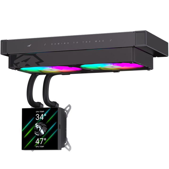 Внешний вид Система водяного охлаждения GAMEMAX GLACIER 240 LCD BK