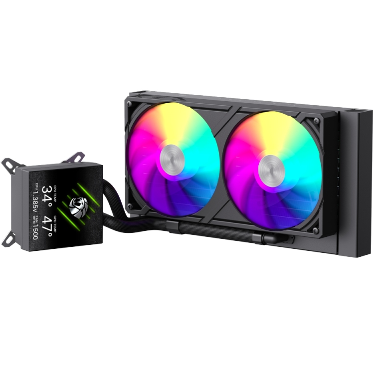 Система водяного охлаждения GAMEMAX GLACIER 240 LCD BK Назначение для процессора