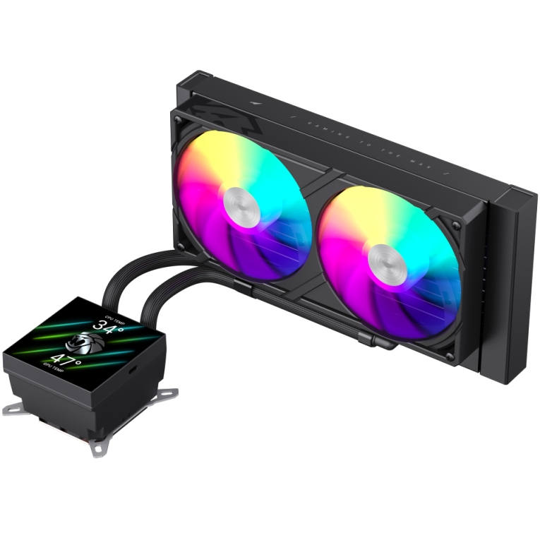 Система водяного охлаждения GAMEMAX GLACIER 240 LCD BK