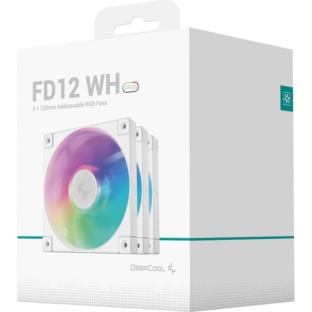 Зображення Кулер корпусний DEEPCOOL FD12 ARGB WH-3 IN 1 (R-FD12-WHAPN3-G)