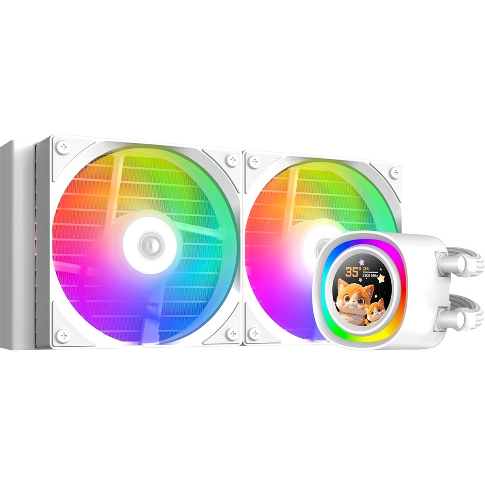 Система водяного охолодження ID-COOLING FX240 LCD White