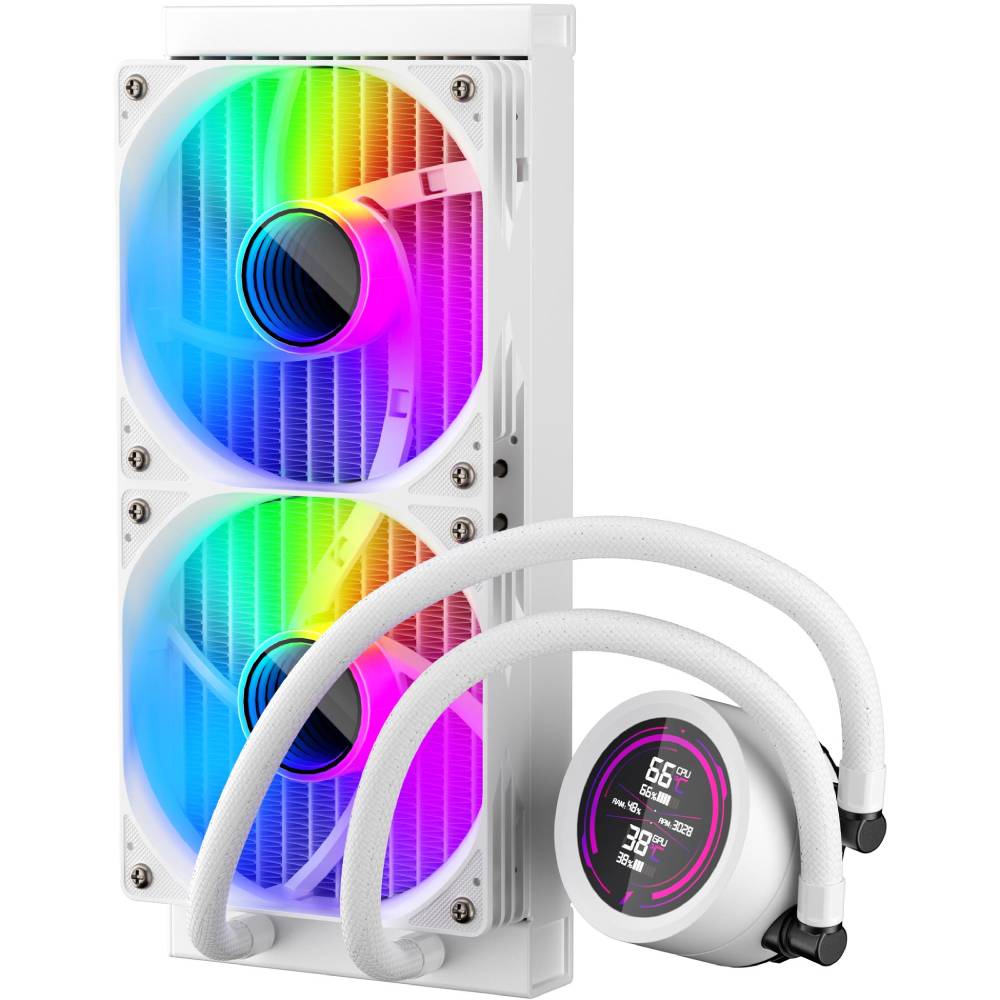 Система водяного охлаждения 1STPLAYER TS4-240 White (TS4-240-WH) Для сокета 1156