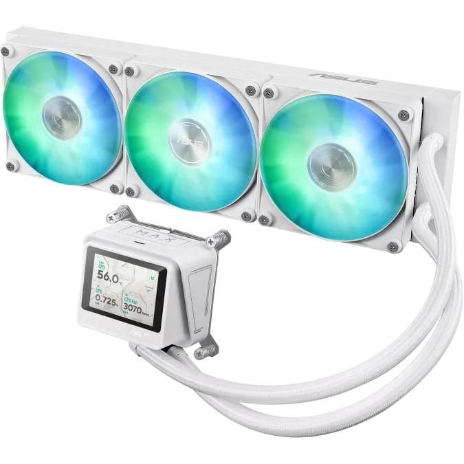 Система водяного охлаждения ASUS Max Gaming LC 360 ARGB LCD White (90RC01G2-B0EAY0) Для сокета AM4