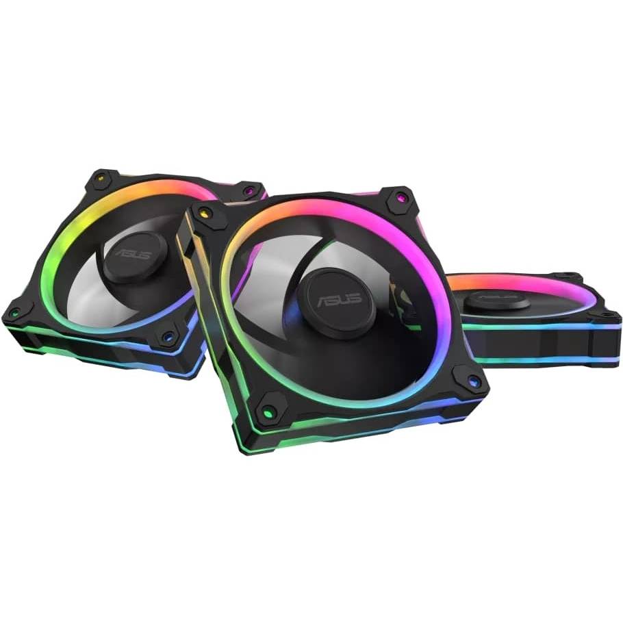 Набор кулеров корпусных ASUS Prime MR120 ARGB Reverse Black 3in1 (90DA00L0-B09020) Назначение для корпуса