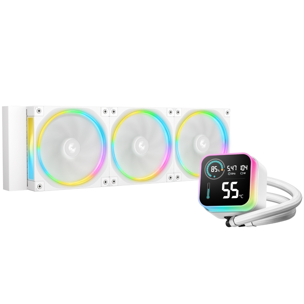 Система водяного охлаждения DEEPCOOL LQ360 Ultra ARGB WH (R-LQ360-WHASMC-G-1)