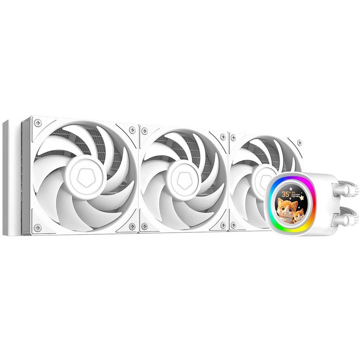 Система водяного охлаждения ID-COOLING FX360 LCD PE White
