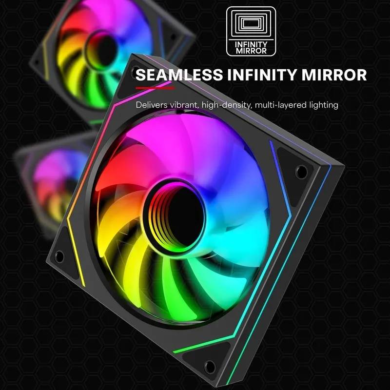 Зовнішній вигляд Кулер корпусний XILENCE 120mm XPF120U.ARGB Retail Box (XF076)