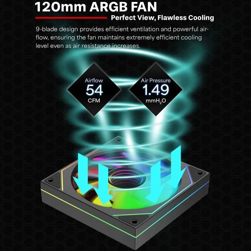 Замовити Кулер корпусний XILENCE 120mm XPF120U.ARGB Retail Box (XF076)