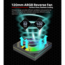 Кулер корпусний XILENCE 120mm XPF120UR.ARGB REVERSE Retail Box (XF078)