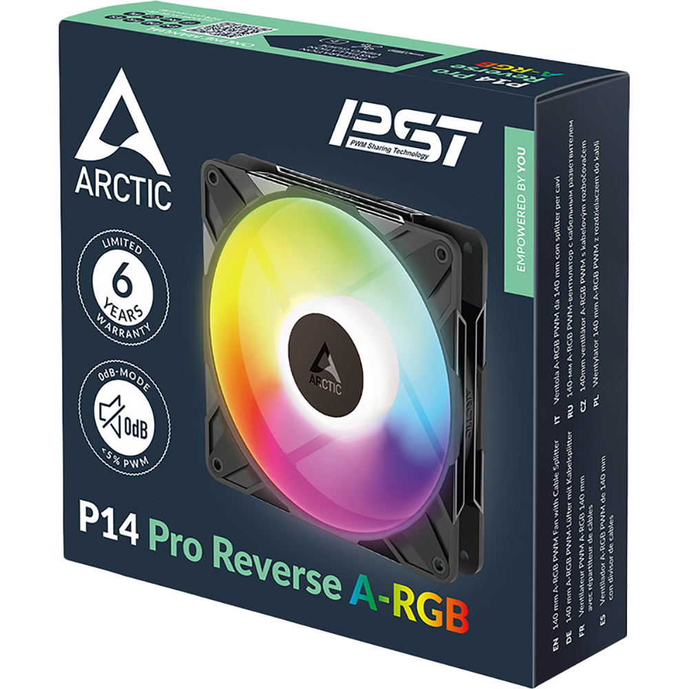 Кулер корпусный ARCTIC P14 Pro Reverse A-RGB (ACFAN00323A) Конструкция системы охлаждения кулер
