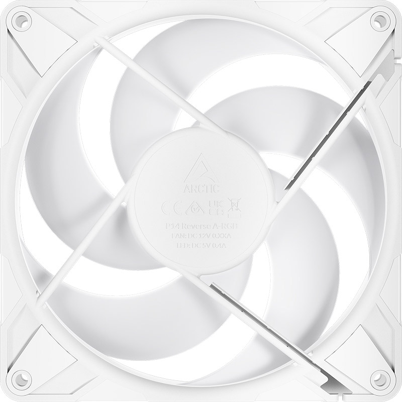 Набор кулеров корпусных ARCTIC P14 Pro Reverse A-RGB (3-Fan Pack) White (ACFAN00328A) Назначение для корпуса
