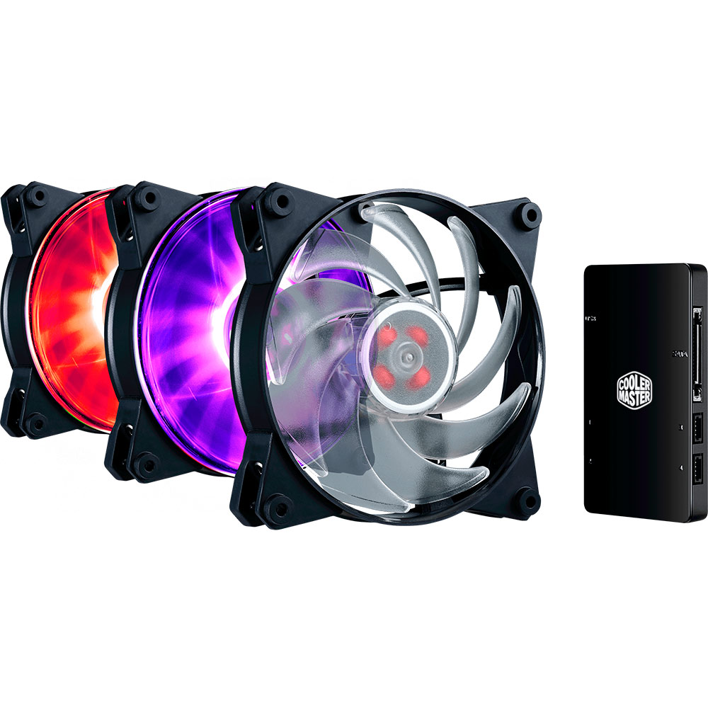 Набор кулеров корпусных COOLERMASTER MASTERFAN PRO 120 AIR BALANCE KIT (MFY-B2DC-133PC-R1)