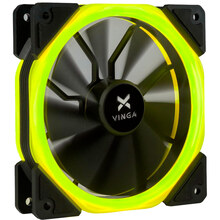 Дніпро - Кулер корпусний VINGA LED fan-02 yellow