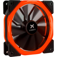 Кулер корпусный VINGA LED fan-02 red