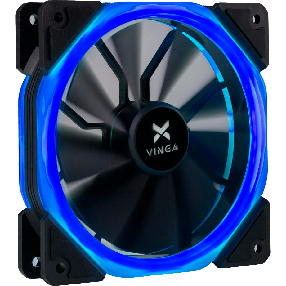 Кулер корпусный VINGA LED fan-02 blue