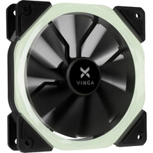 Кулер корпусный VINGA LED fan-01 white